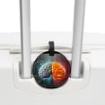 thumbnail image 3 of Mathematical Engineering 2pcs PU Leather Round Bag Tags Suitcase Handbag Tags with Privacy Cover and Name ID Tag for Travel Luggage, Handbags, Backpacks, School Bags, 3 of 6