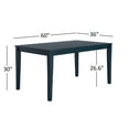 thumbnail image 6 of Lexington Large Dining Set with Bench and 4 Slat Back Chairs, Dark Denim, 6 of 7