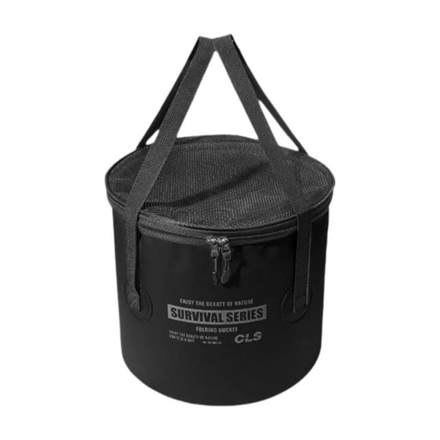 koolsoo Seau Pliable Panier de Vidange Étanche pour Jardinage Lavage de Voiture Randonnée Noir