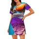 thumbnail image 1 of Disketp Lizard With Sunglasses Colorful para Camisón Corto de Manga Corta para Mujeres, Camisón Cómodo con Escote Redondo, Bonito y Confortable, 1 of 6