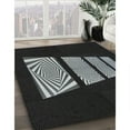 thumbnail image 2 of Ahgly Company Indoor Rectangle Patterned Black Novelty Area Rugs, 5' x 7', 2 of 6