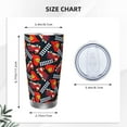thumbnail image 4 of KLL Fire Rescue With Red Helmet And Truck Print 40oz Stainless Steel Insulated Car Cup with Spillproof Lid - Keep Your Drink Hot or Cold on the Go-Without Straw, 4 of 8