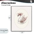 thumbnail image 4 of Stupell Industries Cottage Nursery Ballerina Swan Striped Gray Framed Giclee Art, 11 x 14, by LSR Design Studio, 4 of 8
