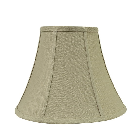 Aspen Creative 30160 Transitional Bell Shape Spider Construction Lamp Shade in Beige, 12" wide (6" x 12" x 9 1/2")