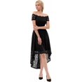 thumbnail image 4 of Dressystar Robe en Dentelle Épaules Dénudées Manches Courtes Robe de Cocktail Formelle, 4 of 6