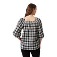thumbnail image 3 of Chaps Women's Squareneck Peasant Top, 3 of 3