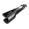 thumbnail image 1 of Salon Steam Hair Straightener Professional Nano Titanium Ceramic Steam Flat Iron with Removable Comb+Digital LCD+5 Level Adjustable Temperature+Auto Temperature Lock, Black, 1 of 8