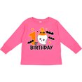 thumbnail image 3 of Inktastic 1st Birthday with Ghost and Bats Halloween Boys or Girls Long Sleeve Toddler T-Shirt, 3 of 5