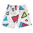 thumbnail image 7 of FORMRS Boys Swim Trunks Quick Dry Mesh Liner Boardshorts Sizes XS-XL, Red Triangles, 7 of 7