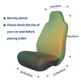 thumbnail image 3 of Balery Orange To Teal Gradient Funda de Asiento para Auto con Diseño - Cubierta Frontal Suave y Transpirable con Protector Antideslizante- 1 Unidad, 3 of 5