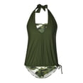 thumbnail image 5 of asdoklhq Swimsuits for Women Plus,Women's Two Piece Set Swimsuits Camouflage Print Tummy Control Swimwear Beachwear, 5 of 9