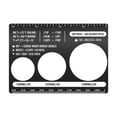 thumbnail image 3 of Kitchen Ruler Pasta Portion Measuring Card for Baking Ingredients Cooking Helper with Portion Control Holes And Cooking Tips Harlik, 3 of 9
