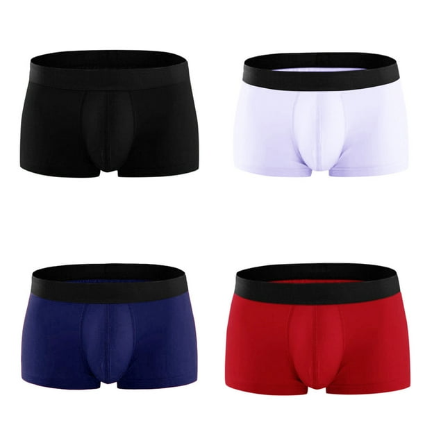 jovati 4 pi ces coton Boxer respirant pour homme sous v tement