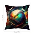 thumbnail image 3 of Fundas de cojín de lino para sofá y sala de estar – Fundas de almohada decorativas cuadradas de 45 cm con estampado de bolas, tejido de poliéster transpirable., 3 of 6