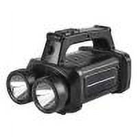 Reflector Para Acampar Doble cabeza COB LED Camping Searchlight Solar/USB/Batería 200LM (Negro)