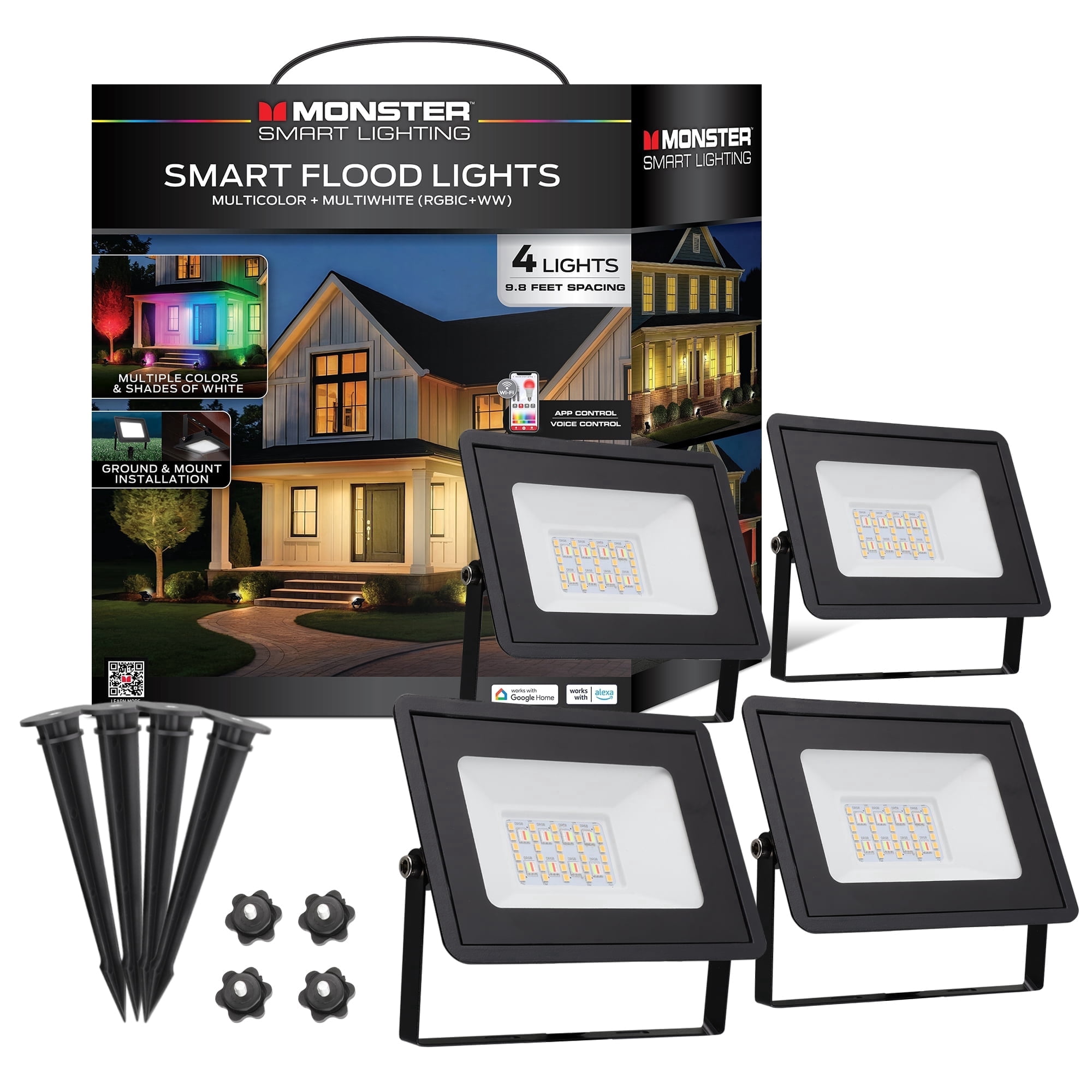 Monster 50W SMD LED Floodlight with Bluetooth Speaker and