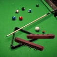 thumbnail image 2 of OULII 1 Set Billiard Cue Organizer In Dark Red Wood For Professional And Amateur Players, 2 of 8