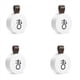 thumbnail image 1 of 4X TermóMetro HigróMetro TermóMetro InaláMbrico Bluetooth para Exteriores Sensor de Temperatura y Humedad para el Hogar Inteligente, 1 of 1
