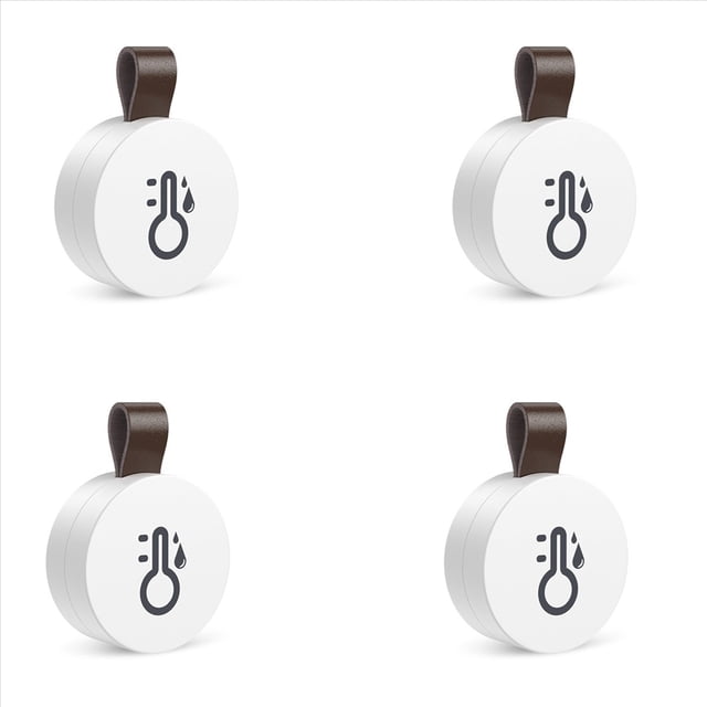 4X TermóMetro HigróMetro TermóMetro InaláMbrico Bluetooth para Exteriores Sensor de Temperatura y Humedad para el Hogar Inteligente