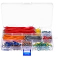 thumbnail image 2 of BRIGHTFUFU Kit de 840 cables puente para placa de pruebas, cables puente flexibles de varios tamaños para prototipos de PCB, proyectos electrónicos de bricolaje y placas de circuito., 2 of 7
