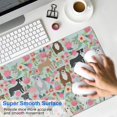 thumbnail image 4 of Long Mouse Pads for Desk,Cute Pitbull Terriers Dog and Flower Desk Mats on Top Of Desks, Desk Mouse Pad Extra Large with 3mm Non-Slip Base and Stitched Edge for Gaming,Office,Work,Home 31.5"x15.7", 4 of 6