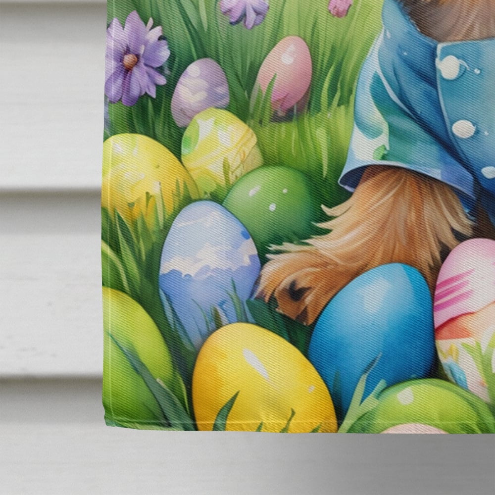 Silky Terrier Easter Egg Hunt House Flag 28 in x 40 in