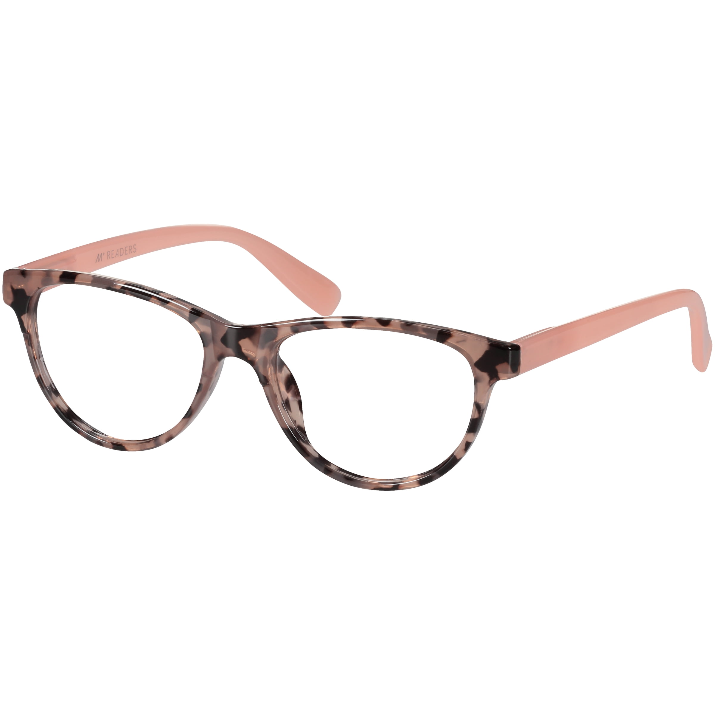 M Readers Jessie Blush Tortoiseshell +1.25 Reading Glasses with Case