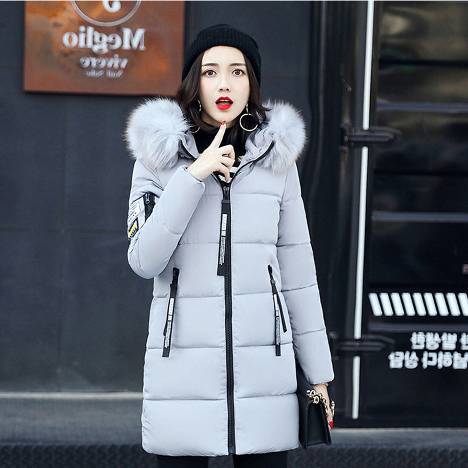 Womens Winter Thick Jacket Collar Zipper Pocket Coat Warm Cotton Hoodie  Outwear | Walmart Canada
