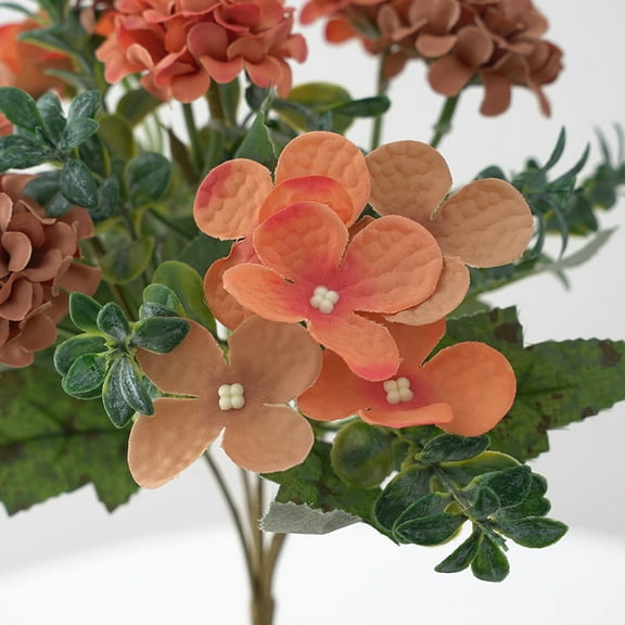 4 Bundles Fall Flowers,Fake Fall Flowers,Fall Bouquet,Fall Flowers Artificial For Decoration,Fall Bouquet Artificial Flowers,Vivid Color Easy Maintenance For Home Wedding Table Centerpieces Decor