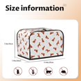 2 Slice Toaster Cover with Pockets, Dog cool Puppy Toaster Oven Covers