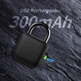thumbnail image 4 of Nuevo candado de huella digital, bloqueo Bluetooth, con desbloqueo de aplicación de teléfono, adecuado para exteriores, escuela, taquillas, puertas de valla, portones, armarios, 4 of 5