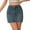 Blue, variant on Sngxgn Basic Versatile Stretchy Elastic Waist Flared Casual Mini Skater Skirt/Pleated Skirt for Women(Blue,M)