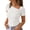 22# White, variant on Women's Summer Asymmetrical Short Sleeve Tops 2026 Casual Dressy Ruched Fitted Y2K Going Out Date Night T Shirts Red L