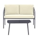 thumbnail image 3 of Sala Exterior Para Jardín Terraza 4 Piezas Con Mesa De Vidrio beige, 3 of 5