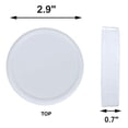 thumbnail image 4 of 48X Regular Mouth Lids for Mason Jar Lids Plastic Storage Caps for Mason Canning Jars and More, Standard, Dia 70mm, 4 of 10