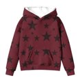 thumbnail image 3 of Kaemgyyd Hoodies for Boys Girls Cute Star Long Sleeve Pullover Casual Oversized Sweatshirts with Pockets Kids Clothes 4-14, 3 of 3