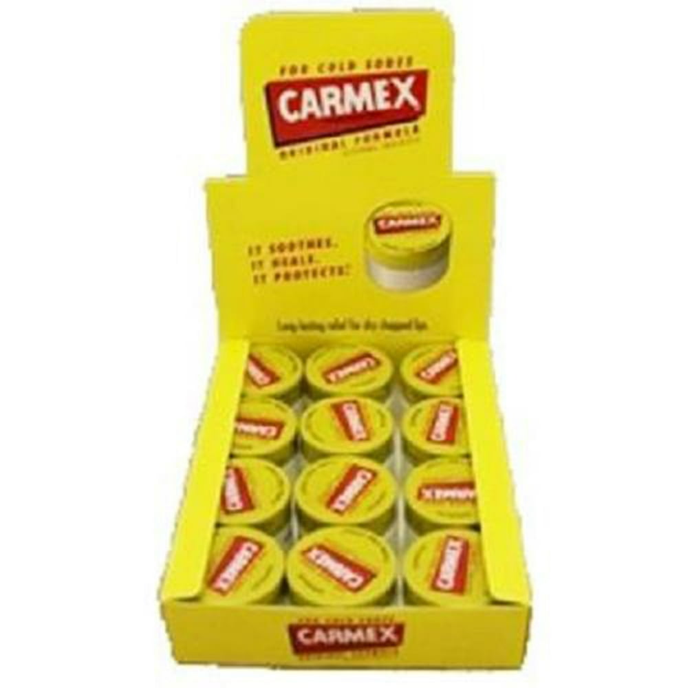 Carmex Original Lip Balm 0.25 Oz (12 Pack)