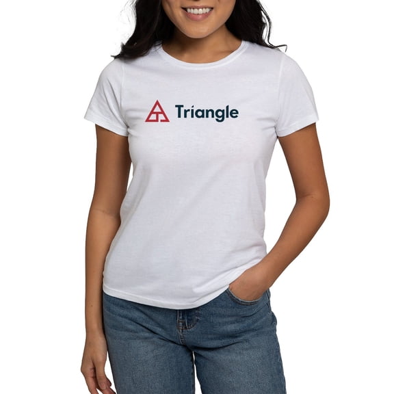 CafePress - Triangle Horizontal T Shirt - Women's Classic T-Shirt