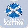 thumbnail image 4 of Inktastic I'm So Cute, I Must Be Scottish Sunflower Boys or Girls Baby Bib, 4 of 4