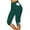 Green, variant on lmcalzta Womens High Waist Capris Leggings Summer Stretchy Yoga Pants with Pockets for Workout Gym