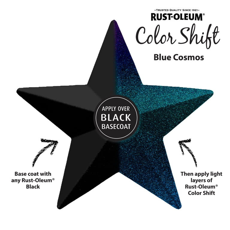 Rust-Oleum Color Shift Blue Cosmos Spray Paint, 11 oz (2-Pack) photo 3