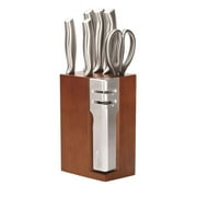 NEW ENGLAND STAINLESS STEEL CUTLERY SET WITH DETACHABLE 2 STAGE KNIFE SHARPENER