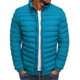 thumbnail image 1 of Chaqueta acolchada de algodón con cuello levantado para hombre, chaqueta acolchada de algodón con cremallera para oficina y negocios, abrigo ligero informal de algodón cálido para invierno, 1 of 5