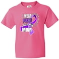 thumbnail image 3 of Inktastic Alzheimers Awareness I Wear Purple For My Mom Youth T-Shirt, 3 of 5