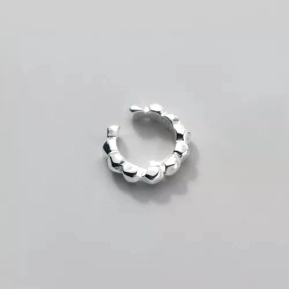 QQTDFG Women Jewelry 925 Sterling Silver Ear Cuff Clip-on Earring A4206-1 single cuff