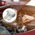 thumbnail image 2 of Enfriador de aceite de motor Unique Bargains para Audi A4 2015-2018, enfriador de aceite de transmisión con tornillo No.059117015K, aleación de aluminio, tono plateado, 1 juego, 2 of 6