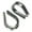 Clip Rings for 5mm, variant on Dualoai 2 Pieces Wire Rope Clamps Professional Wires Fastener for Fences Gym Banners Clips for 5mm