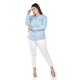thumbnail image 5 of Camisa de mezclilla Roman Fashion Talla Extra 018 azul claro 38, 5 of 6