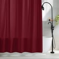 thumbnail image 2 of Shower Curtains for Bathroom-72"x72",Wine Red Dark Maroon Waterproof Bath Curtain Grommet Shower Curtain Set with Hooks, 2 of 9