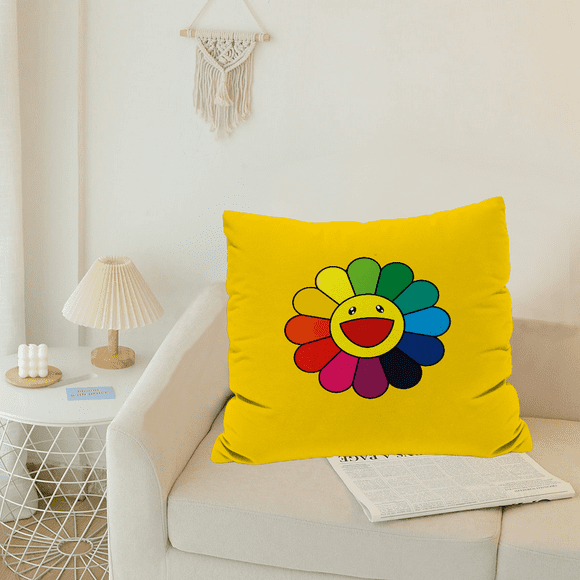 Pillow Cover Pillowcase Takashi Murakami Cousins for Sofa Decoration Bedroom Cushions Home Decor Car Decorations